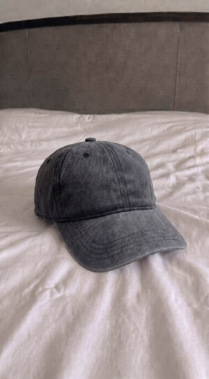 Plain black cap!