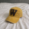 w yellow cap